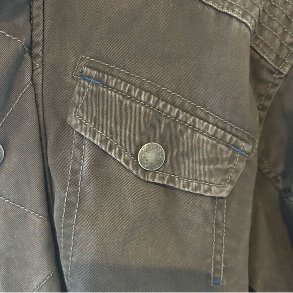 Old Navy coat jacket zip up and snap size Large 10-12 - Picture 4 of 9